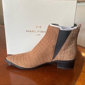 Mark Fisher croc print ankle boot